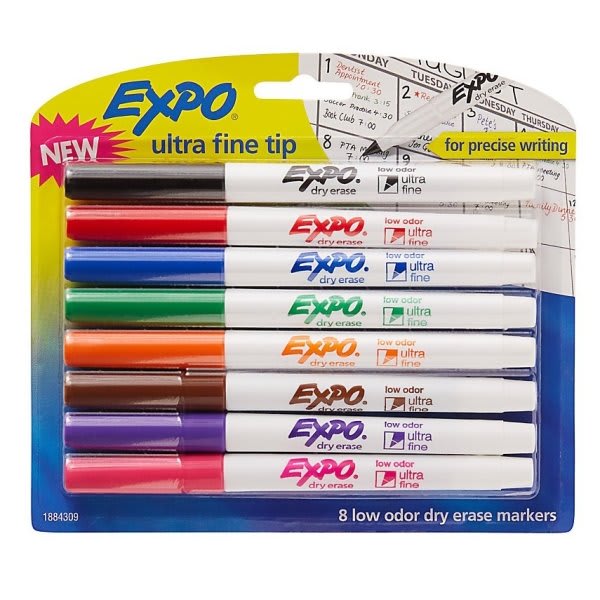 Expo Low Odor Markers - Ultra Fine Marker Point - Assorted SAN1871133, SAN  1871133 - Office Supply Hut