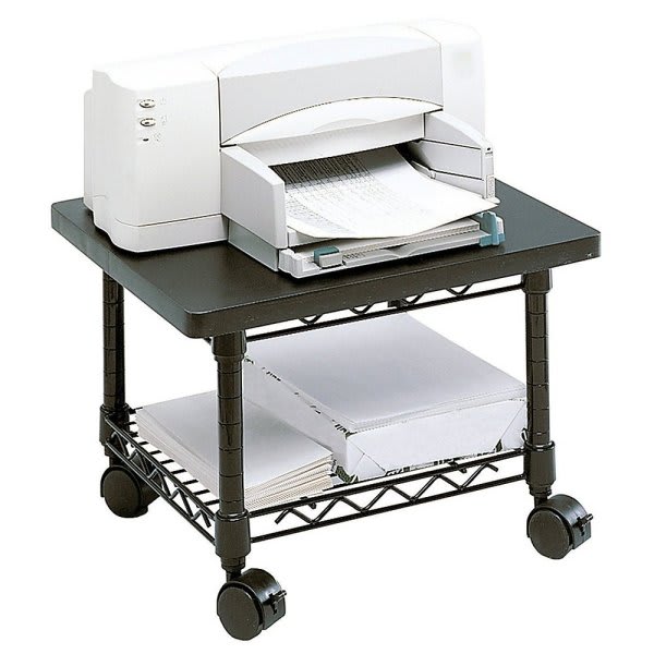 Safco 5206bl Black Under Desk Printer Fax Stand Hd Supply