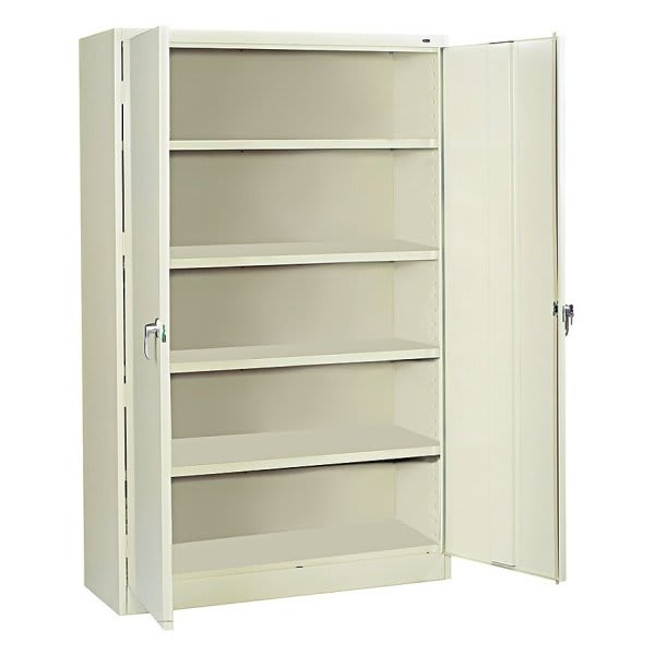 Tennsco 5 Shelf Putty Steel Jumbo Storage Cabinet 78 X 48inch