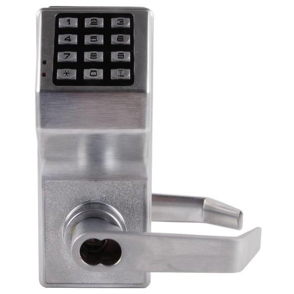 Alarm Lock Trilogy Dl27 Lever Trim Pushbutton Cylindrical Door