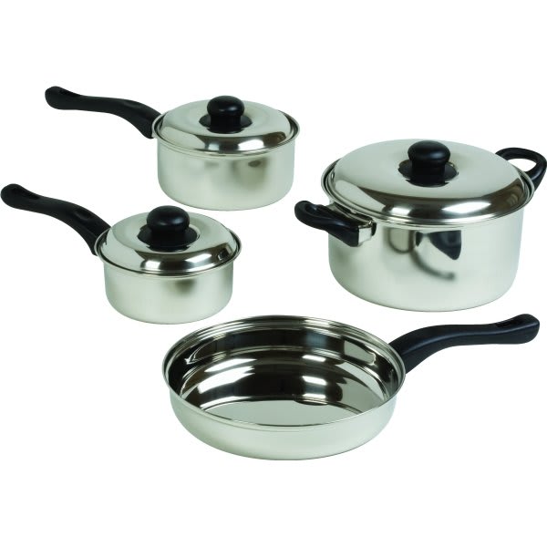 7-Piece Stainless Steel Pot/pan Set