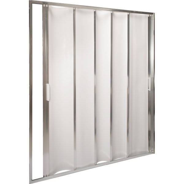 Shower Solutions Standard Duty Folding Accordion Shower Door Hd