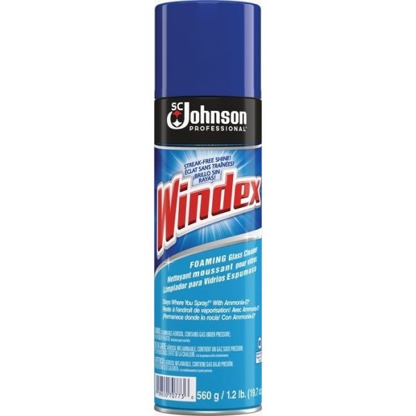 Windex Glass Cleaner With Ammonia-D, Foaming Aerosol 19 ...