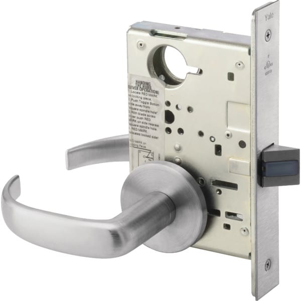 Yale® Mortise Lockset, 8800 Series, Escutcheon Plate, Passage, Grade 1