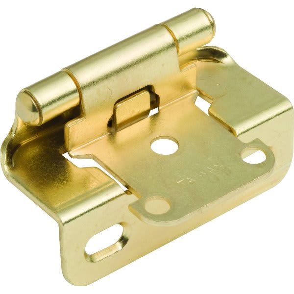 2 1 4 Self Closing Exposed Partial Wrap Cabinet Hinge Polished