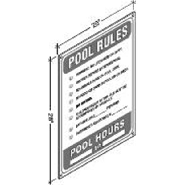 Pool/Spa Safety Sign Pool Rules, State Of Florida Regulations HD Supply
