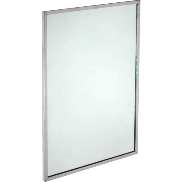 Bobrick® Framed Mirror 18 x 30" Stainless Steel HD Supply