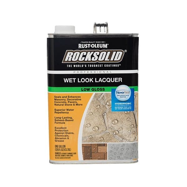 RockSolid 1 Gal Wet Look Lacquer Concrete Sealer Semi