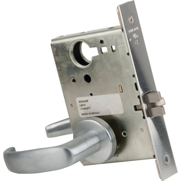 Schlage Mortise Passage Lockset 17 Laver A Rose Satin Chrome HD Supply