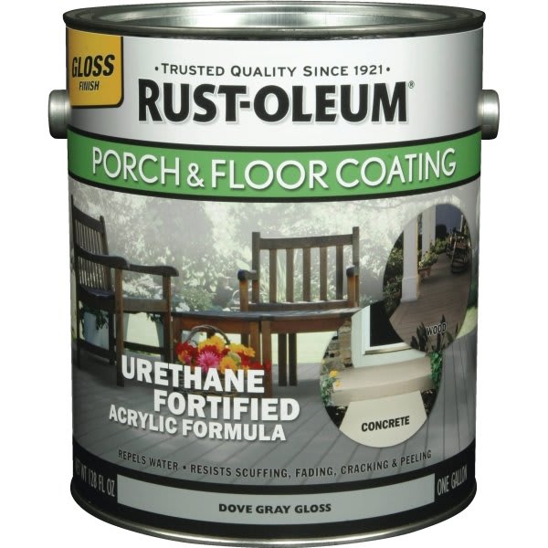 Rust Oleum 1 Gal Porch And Floor Coating Gloss Pewter 2pk Hd Supply