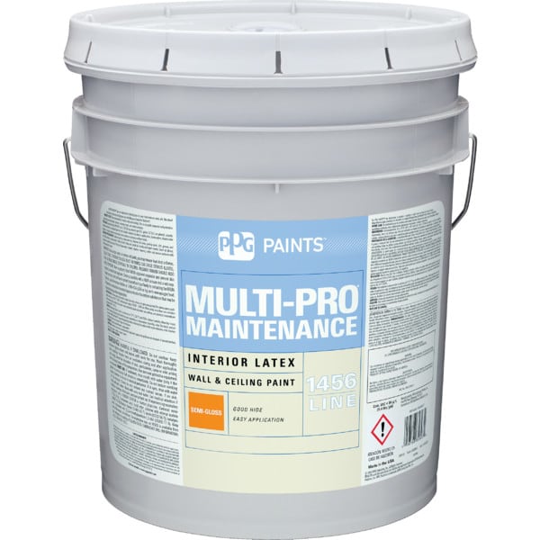 PPG Paint™ 5 Gallon MULTIPRO™ MAINTENANCE Latex SemiGloss Paint