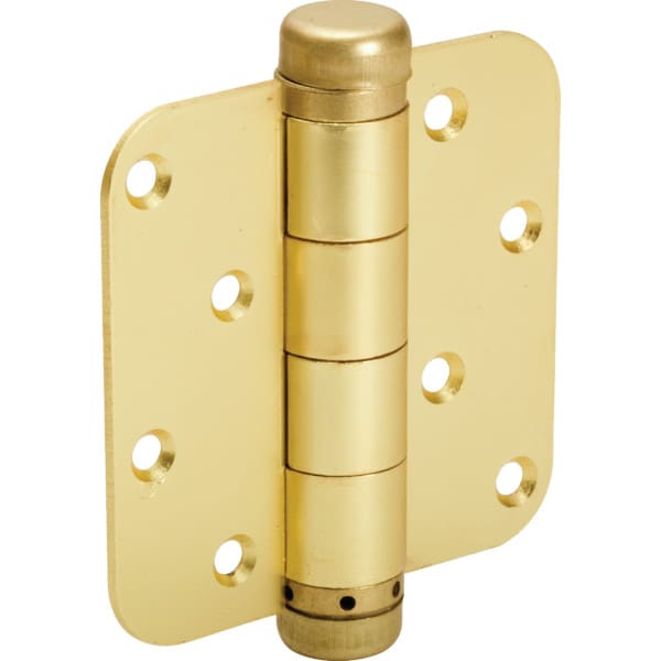 4" Commercial Spring Door Hinge Brass Package of 2 HD Supply