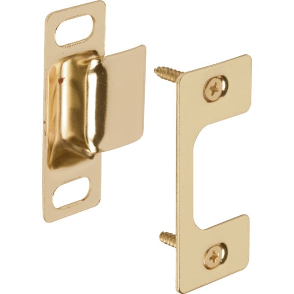 Adjustable "T" Strike Plate Brass HD Supply