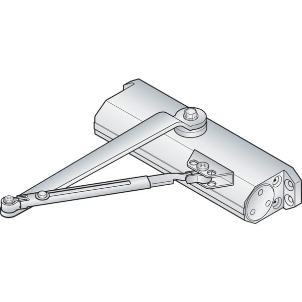 Norton 1601 Medium Duty Door Closer Adjustable 36, Aluminum HD Supply