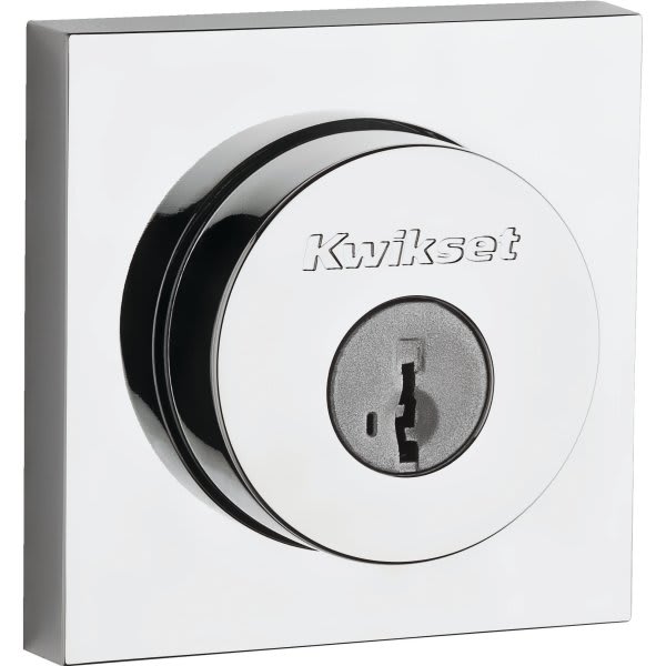 Kwikset® Halifax 158 Square Deadbolt w/ SmartKey Security™ (Polished