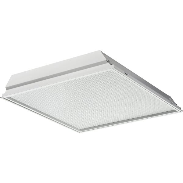 Lithonia Lighting White Regressed Aluminum 4000k Lens Led Troffer