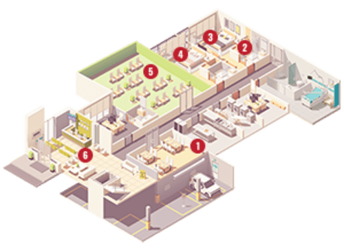 Senior Living Community 3D Floor Plan Map