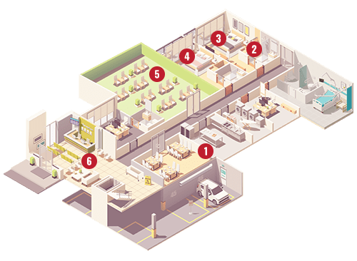Senior Living Community 3D Floor Plan Map