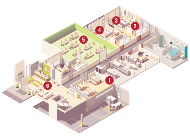 Senior Living Community 3D Floor Plan And Interactive Map