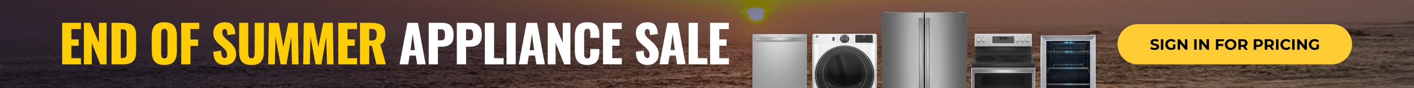 End Of Summer Appliance Sale