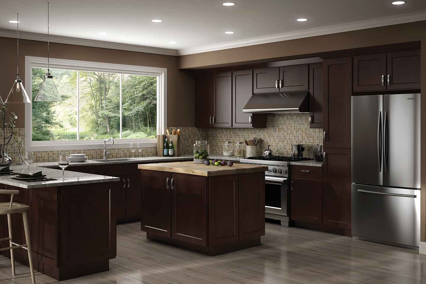 LUXOR ESPRESSO KITCHEN CABINET COLLECTION