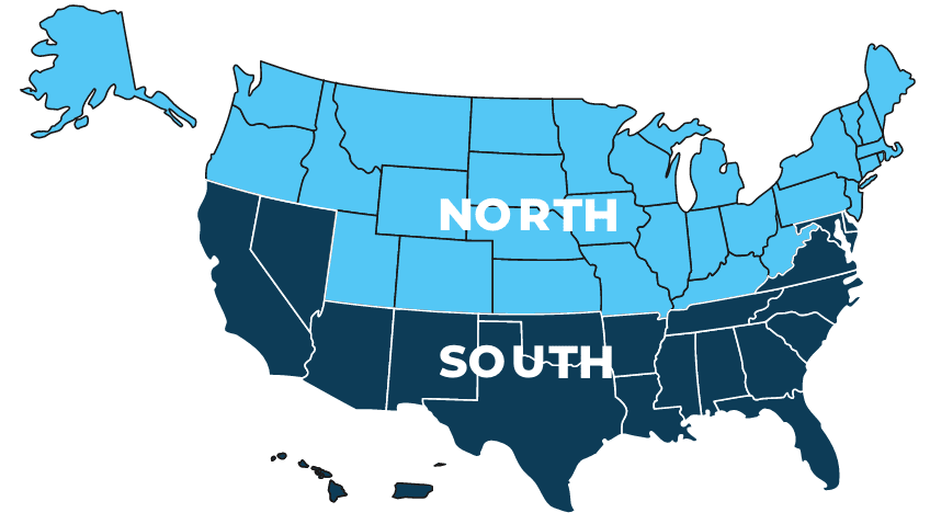 Pre 2023 US Regions Map
