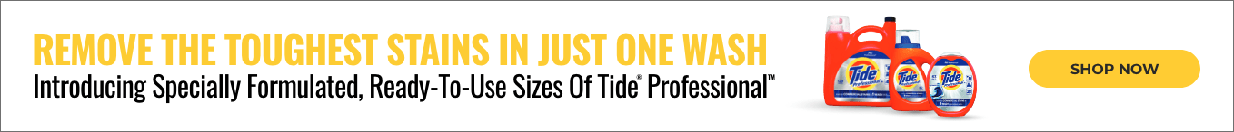 Introducing specially formulated, ready-to-use sizes of Tide Professional