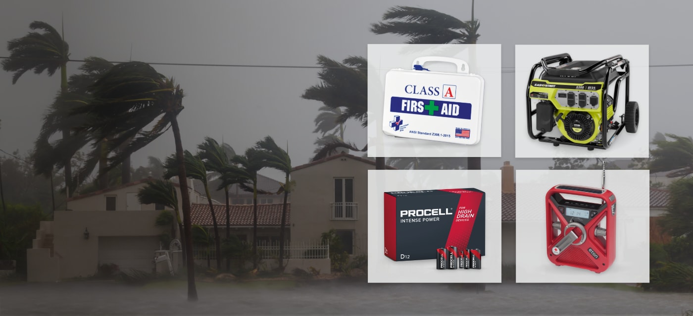 STAY FULLY STOCKED FOR HURRICANE SEASON