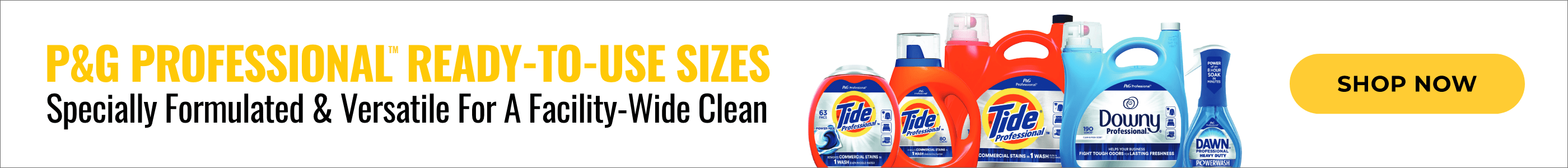 P And G Professional Ready-To-Use Sizes