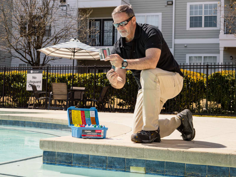 Products for easy pool maintenance.