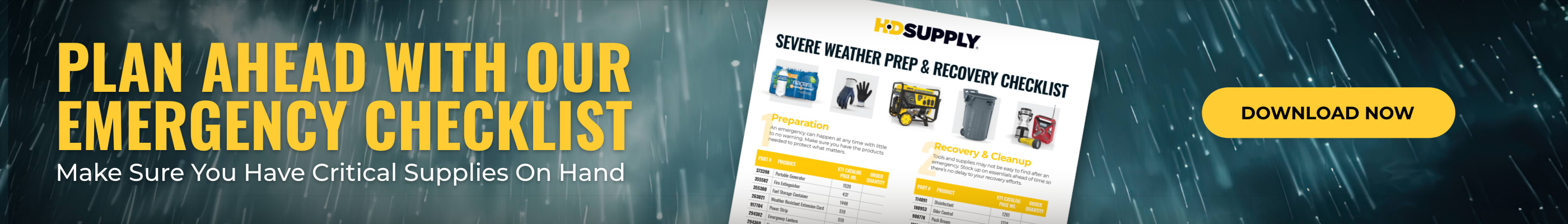 Download Our Emergency Checklist