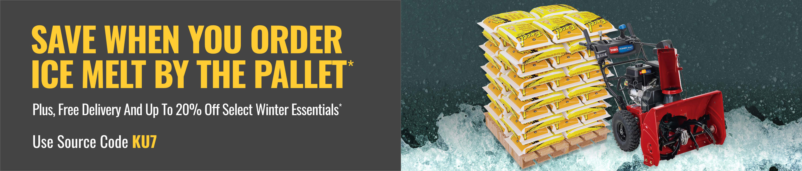 Save When You Order Ice Melt By The Pallet