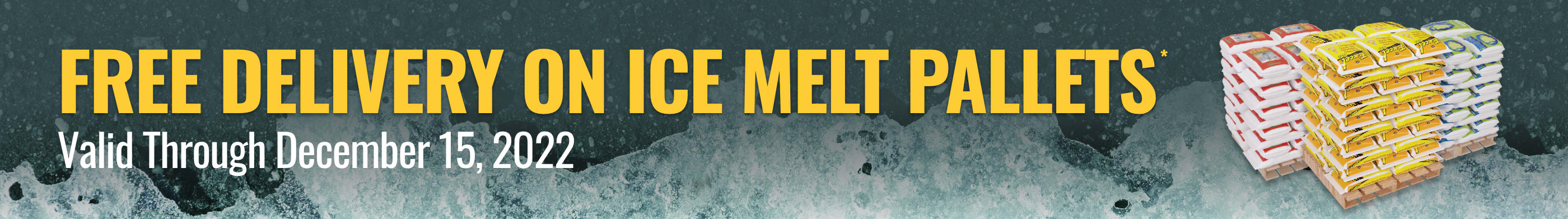 FREE DELIVERY ON ICE MELT PALLETS*