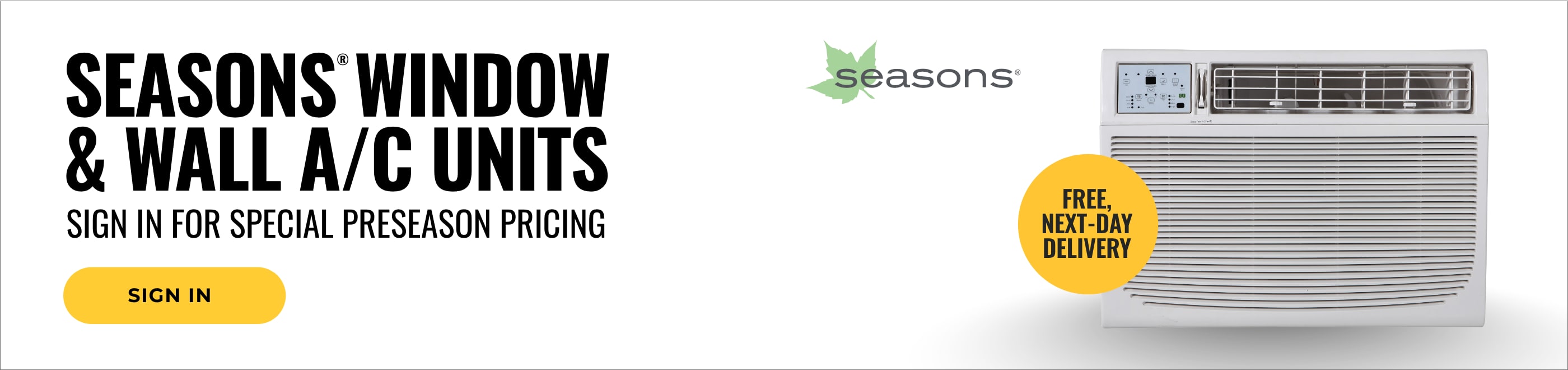 Preseason Pricing on Window And Wall AC Units
