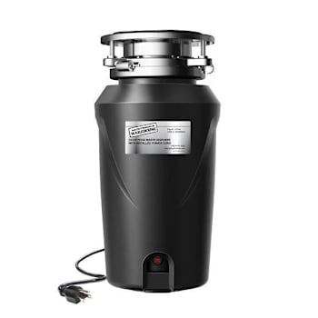 Maintenance Warehouse® 1/3 HP Continuous Feed Garbage Disposal Corded With Bio-Shield Odor Protection