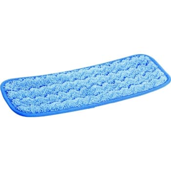 Rubbermaid Commercial HYGEN 11 In. Microfiber Flat Wet Mop Pad, Blue