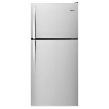 Whirlpool 18 cu. ft. 30 In. W Top Freezer Refrigerator, Stainless Steel, ADA