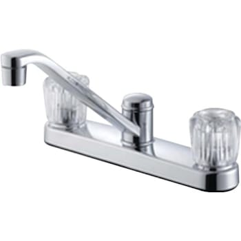 Seasons Double-Handle Mid-Arc Kitchen Faucet, Chrome