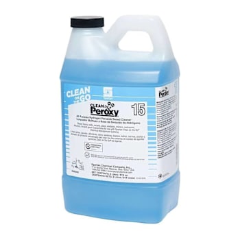 Spartan Clean on the Go, Clean By Peroxy 15, Multi-Purpose Cleaner, Spring Rain Scent, 2 Liter