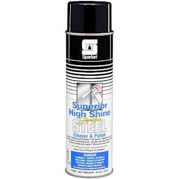 Spartan Superior High Shine 15oz. Aerosol Can Stainless Steel Cleaner And Polish