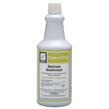 Spartan Sparcling 1 Quart. Mint Scent 1-Step Disinfectant Toilet Bowl Cleaner, Case Of 12