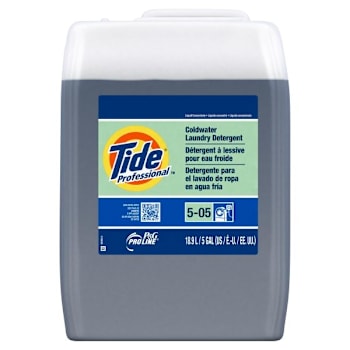 Tide Professional Cold Water Liquid Laundry Detergent, Closed Loop, 5 Gallons