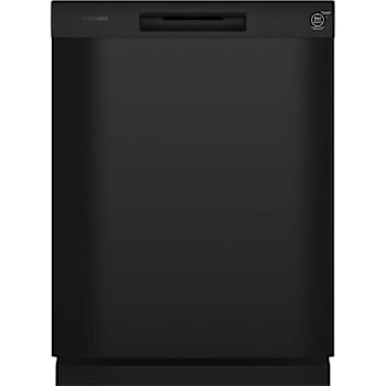 Hotpoint 24 In. Front Control SmartHQ Dishwasher With Plastic Interior Tall Tub, Black