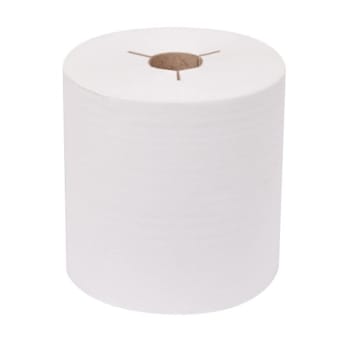 Renown Premium 8" Luxury Controlled Hardwound Paper Towels, Bright White (6 Rolls X 600 Ft Each)
