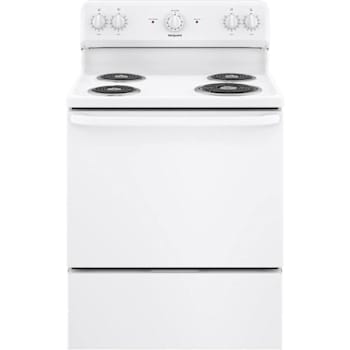 Hotpoint ENERGY STAR 30 In. 5.0 cu. ft. Coil Electric Freestanding Range, Standard Clean, White