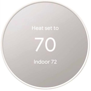 Google Nest Smart Programmable Wi-Fi Thermostat Snow