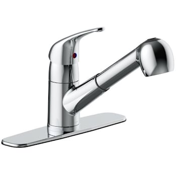 Seasons Raleigh Single-Handle Pull Out Kitchen Faucet, Polished Chrome