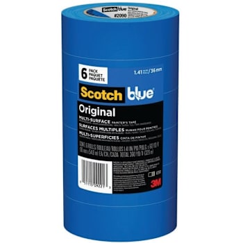 3M Scotchblue 1.41 In. X 60 Yds. Multi-Surface Painter'S Tape, Package Of 6