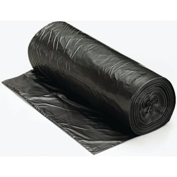 Berry Global Can Liner, 60 Gal., 15 Mic, Low-Density, Black, 38" X 57", Case Of 200