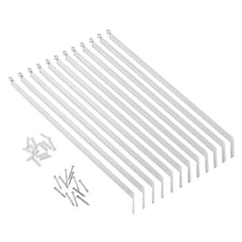 Everbilt Fixed Mount Shelf Support Bracket For 12-16 In. Wire Shelving (12-Pack)